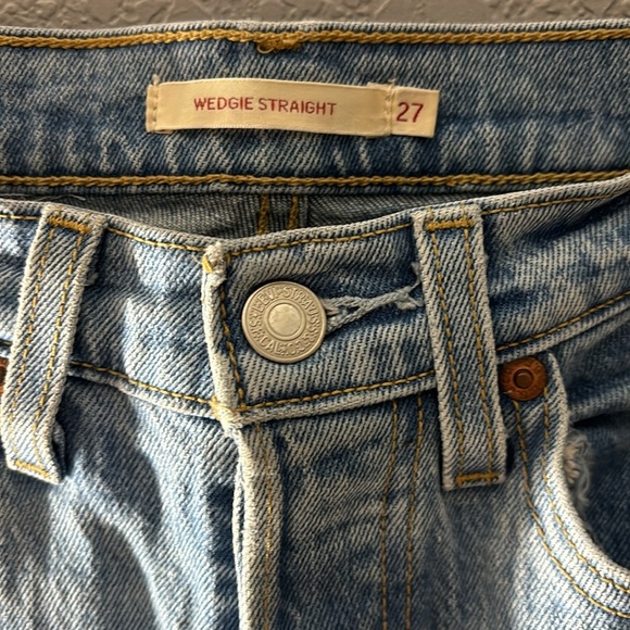 Levi’s Wedgie Straight Tango Blue Jeans - Picture 10 of 16